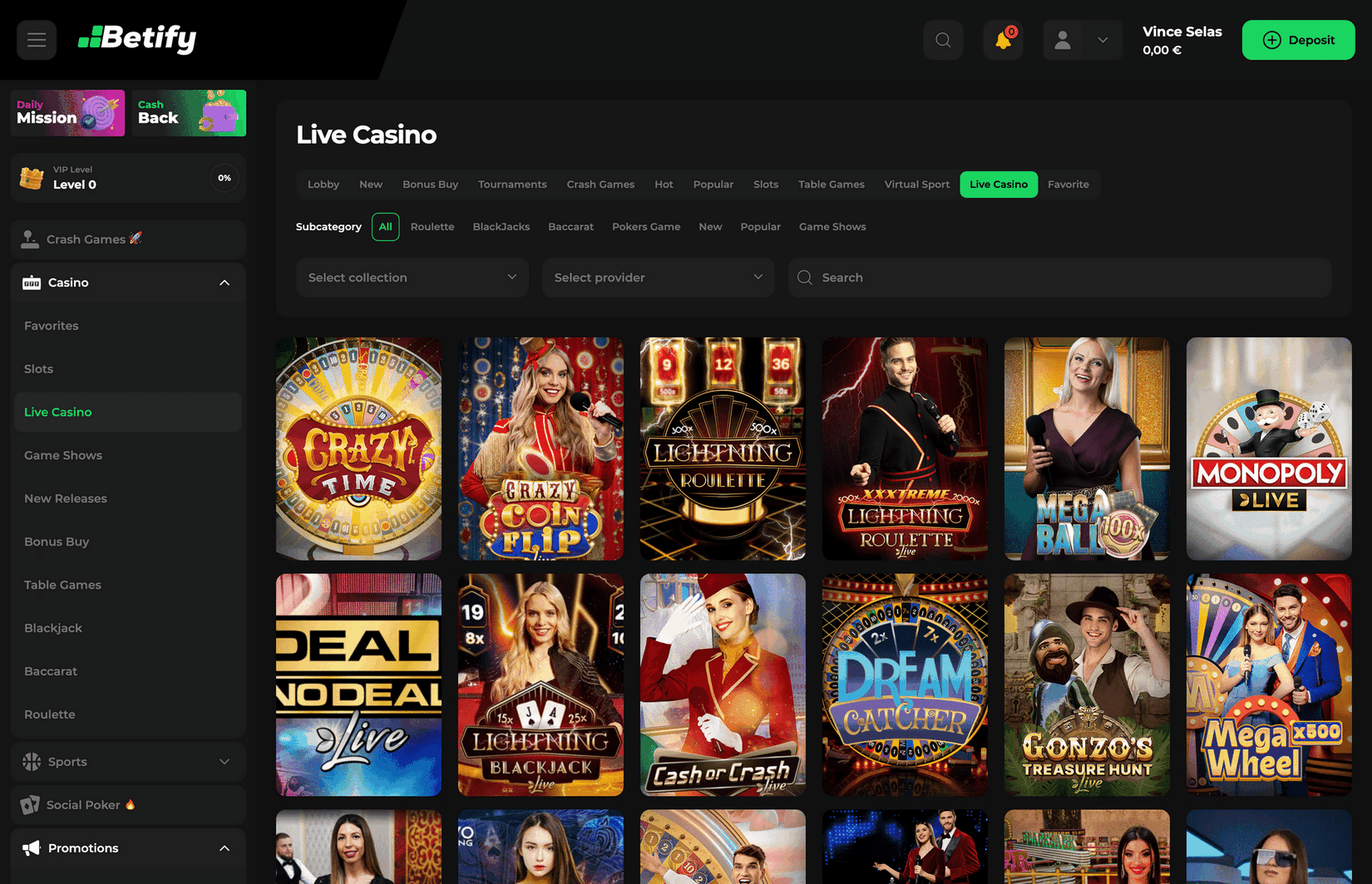 Site Web de casino en ligne et de paris sportifs Betify en ligne